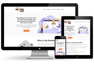 My Broker Hub website, designed by Web Extra